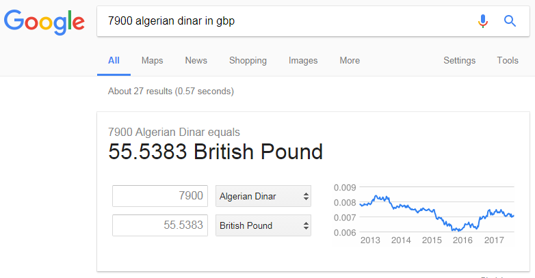 algerian dinar